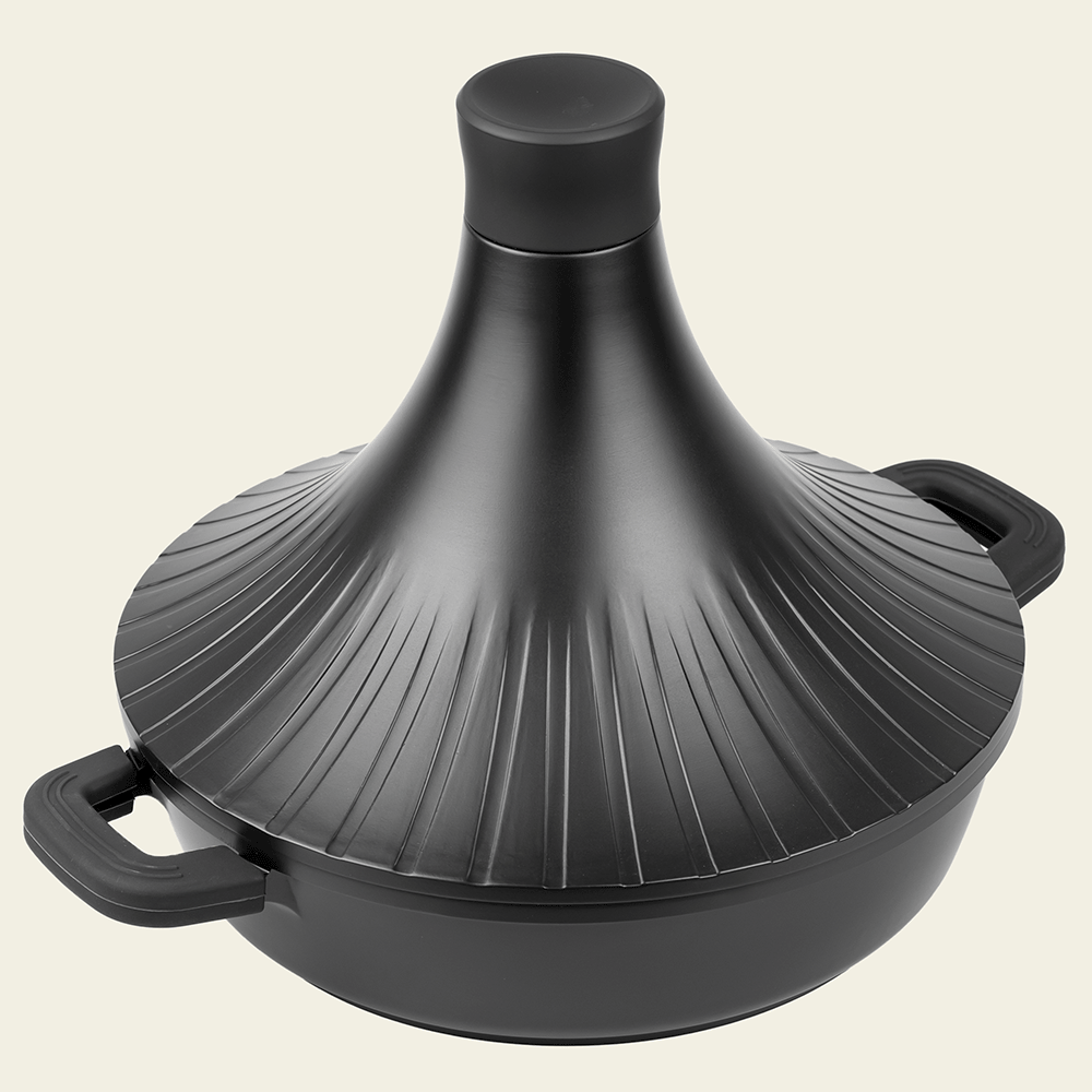 Vorbestellung – Tajine – Keramikbeschichtung – 28 cm – PFAS-frei – Schwarz
