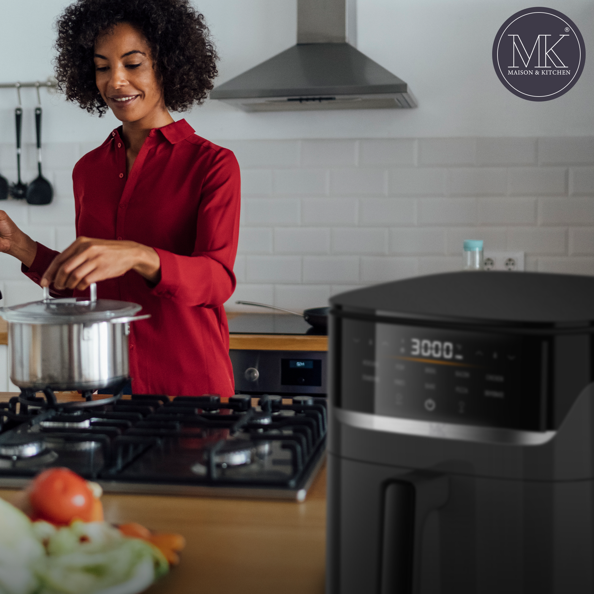 Airfryer – 5 l – PFAS-frei – 1500 W – Schwarz