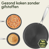 Pannenkoekenpan Honey - Keramische coating - 28 cm - PFAS-vrij - RVS