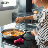 Koekenpan Honey - Keramische coating - 28 cm - PFAS-vrij - RVS