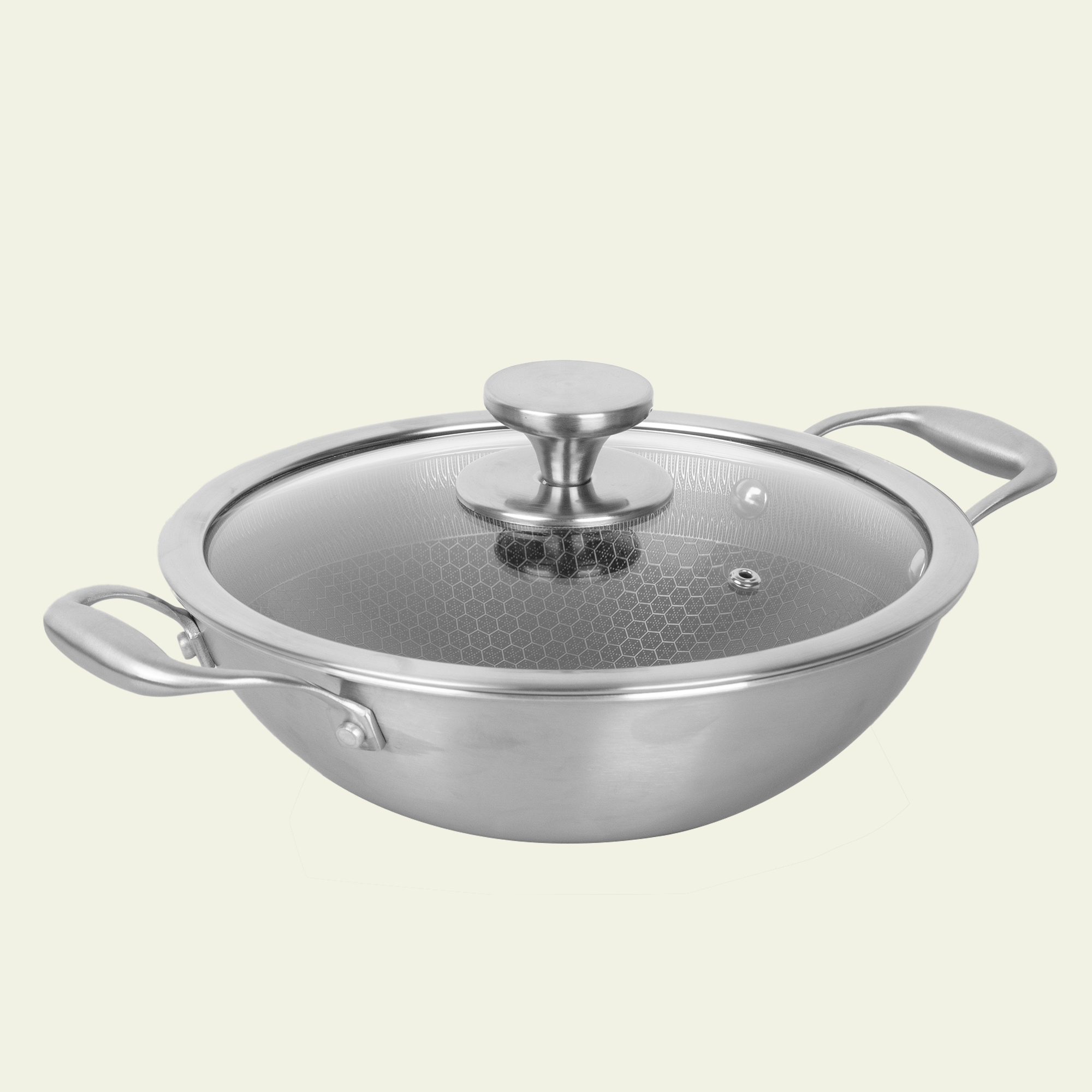 Kookpan Honey - Keramische coating - 28 cm - PFAS-vrij - RVS